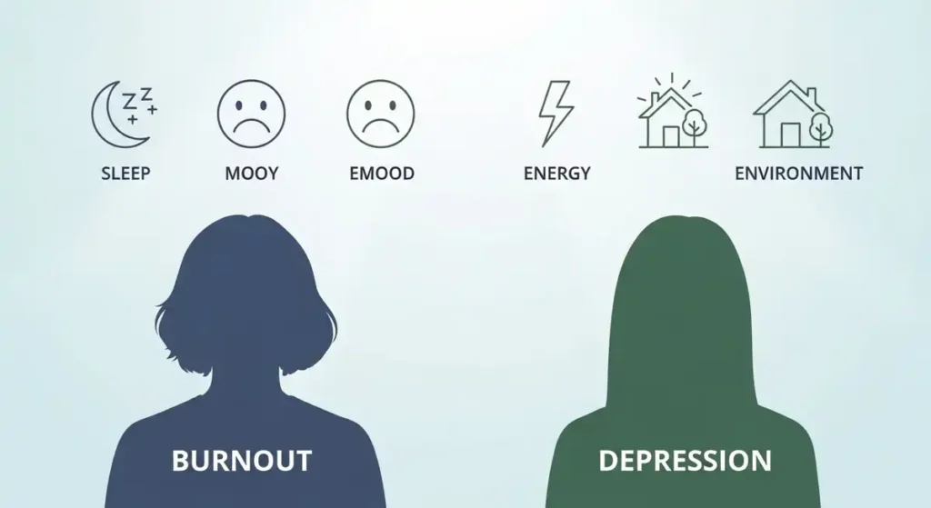 How to Recognize Burnout vs Depression