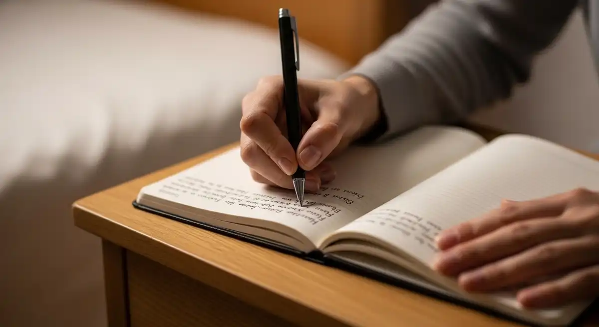 Future Perspective Writing for Evening Reflection - Journaling Prompts for Stress Release Before Bed